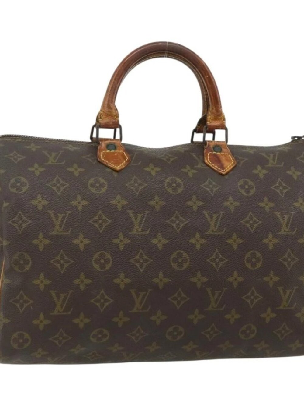 LOUIS VUITTON Monogram Speedy 35 Hand Bag M41524 LV Auth 178680